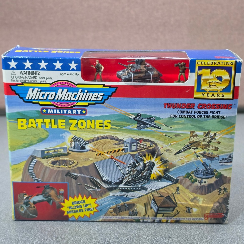 Galoob Micro Machines Military Battle Zones Thunder Crossing NIB 10th Anniv.
